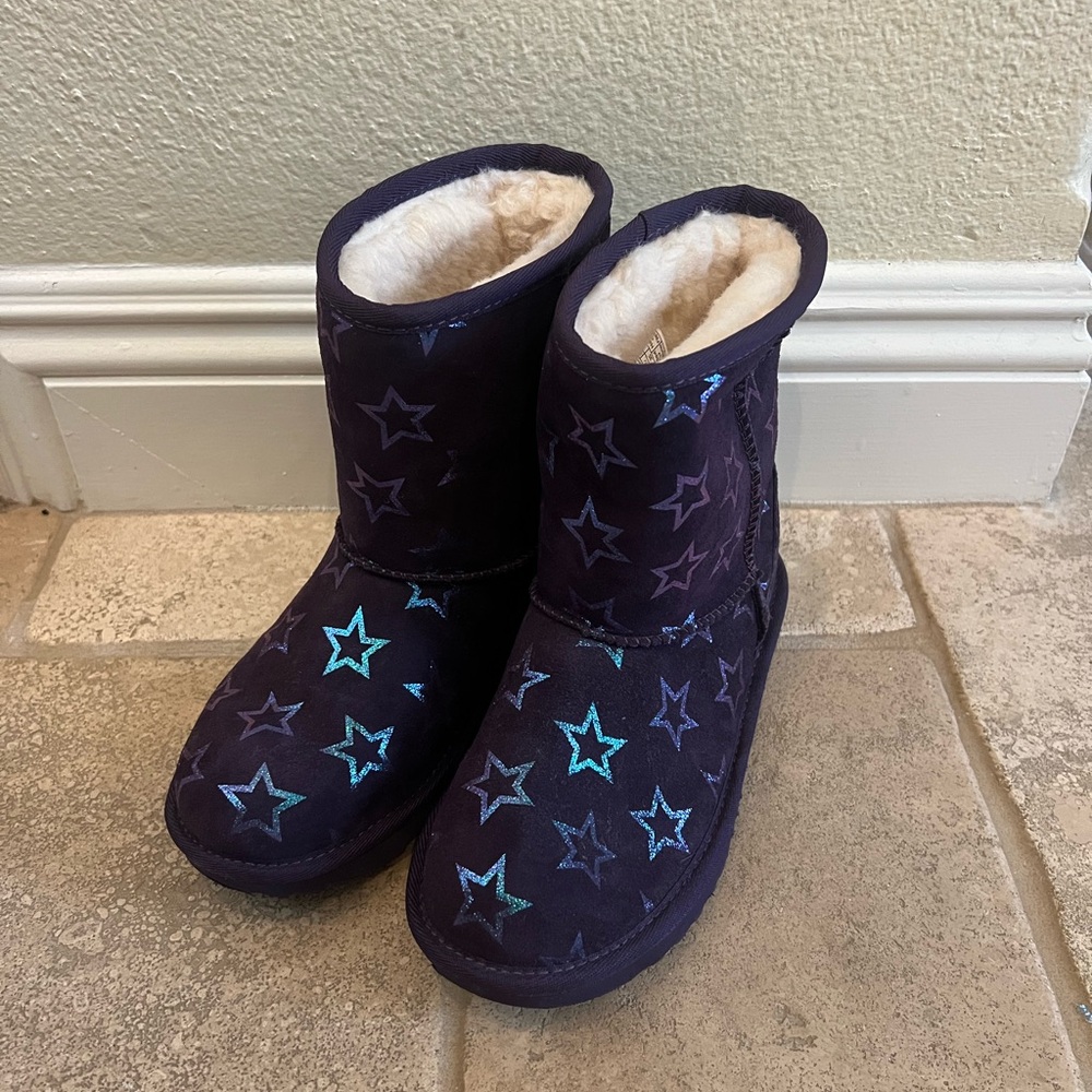 Kid Starry Purple UGG Boots